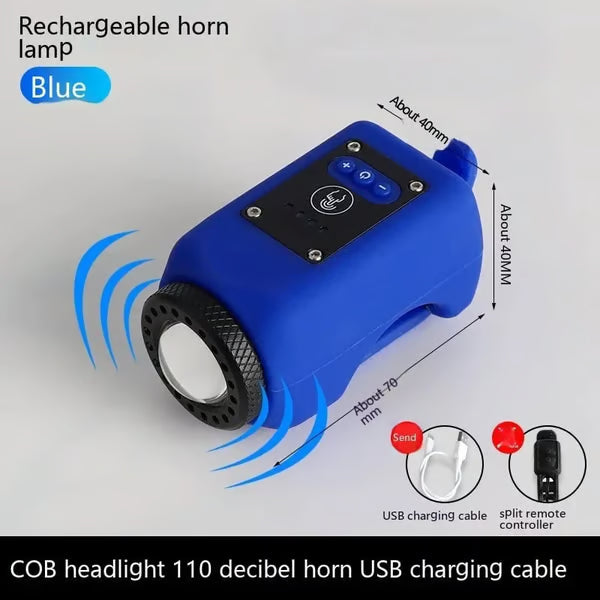 VeloBeam™ 2-in-1 Bike Light & Horn – Bright Bicycle Headlight with Loud Safety Horn for Safer Night Rides