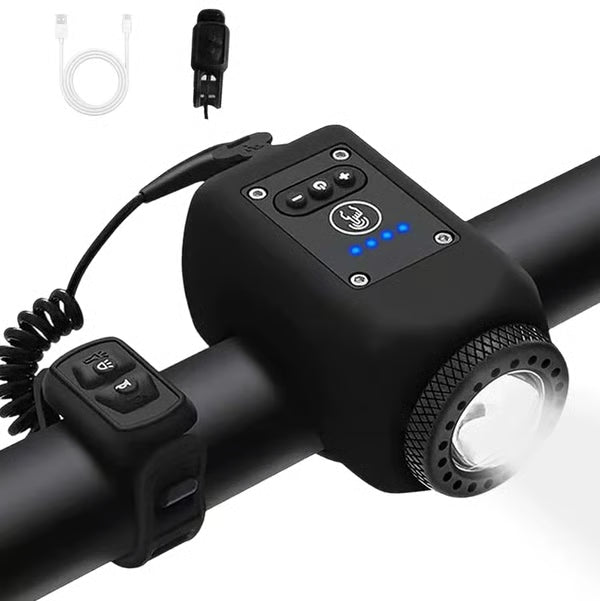 VeloBeam™ 2-in-1 Bike Light & Horn – Bright Bicycle Headlight with Loud Safety Horn for Safer Night Rides