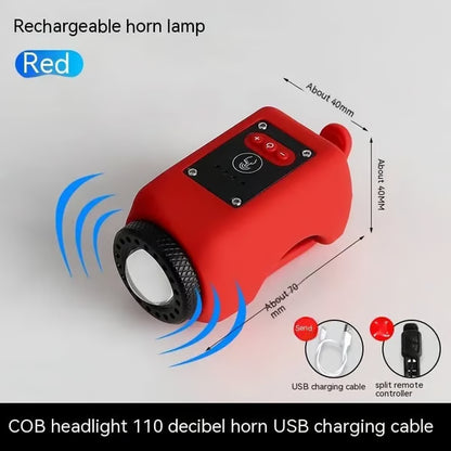 VeloBeam™ 2-in-1 Bike Light & Horn – Bright Bicycle Headlight with Loud Safety Horn for Safer Night Rides